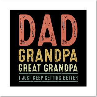 Dad Grandpa Great Grandpa Posters and Art